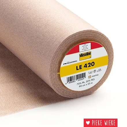 LE420 beige vlieseline